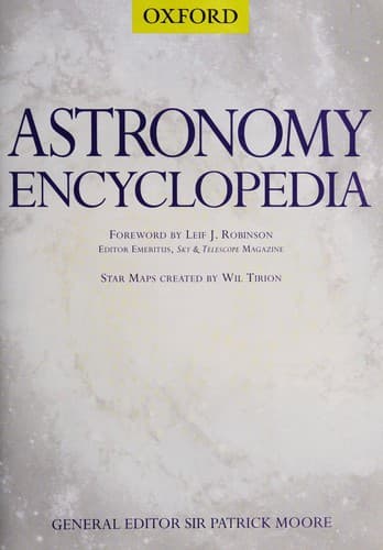 Tapa de Astronomy encyclopedia