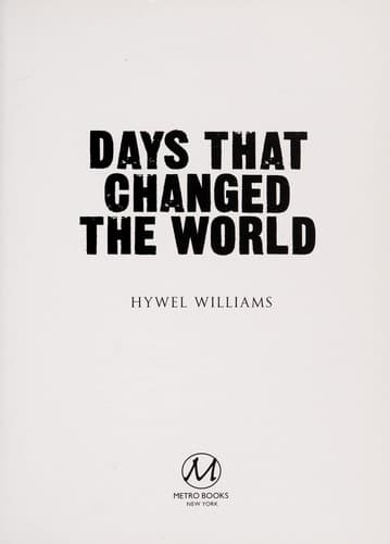 Tapa de Days that changed the world