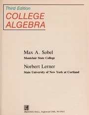 Tapa de College Algebra
