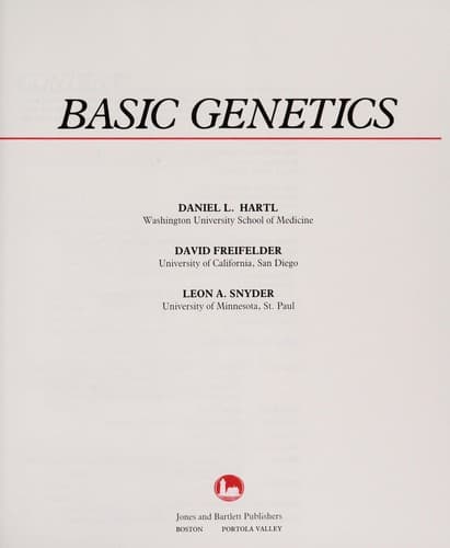Tapa de Basic genetics