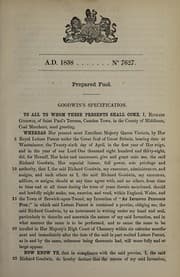Tapa de Specification of Richard Goodwin