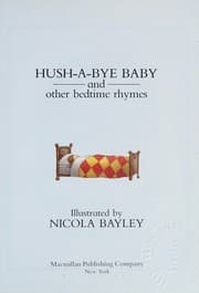 Tapa de Hush-a-bye baby and other bedtime rhymes