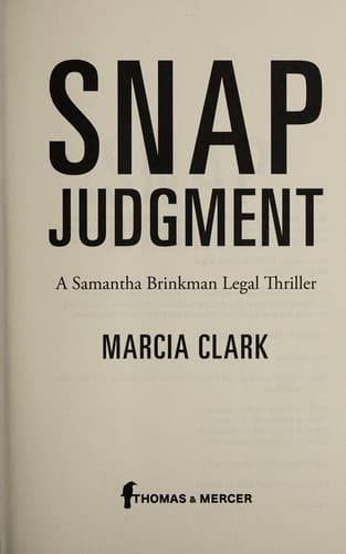 Tapa de Snap judgment