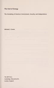 Tapa de The end of energy