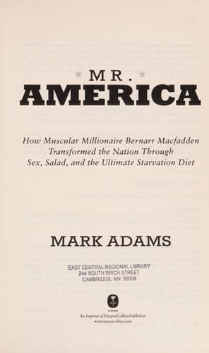 Tapa de Mister America