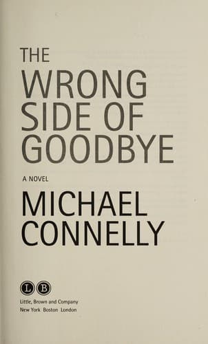 Tapa de The wrong side of goodbye