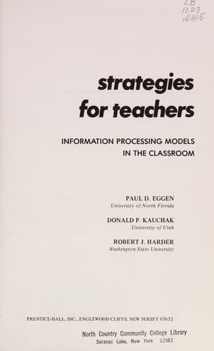 Tapa de Strategies for teachers