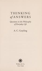 Tapa de Thinking of answers