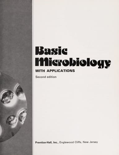 Tapa de Basic microbiology with applications