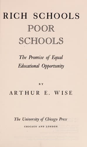 Tapa de Rich schools, poor schools