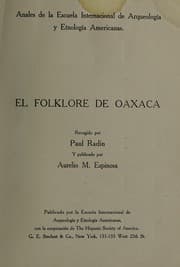 Tapa de El folklore de Oaxaca