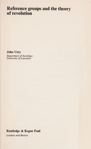 Tapa de Reference groups and the theory of revolution