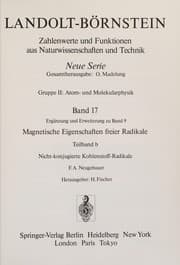 Tapa de Landolt-Bornstein Zahlenwerte und Funktionen aus Naturwissenschaften und Technik: Neue Serie