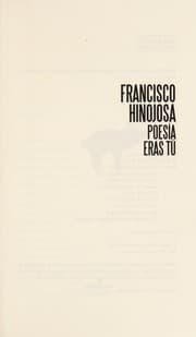 Tapa de Poesia eras tu