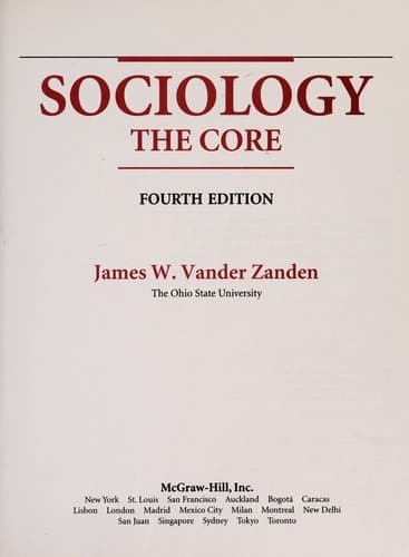 Tapa de Sociology