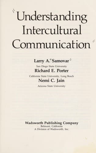 Tapa de Understanding intercultural communication