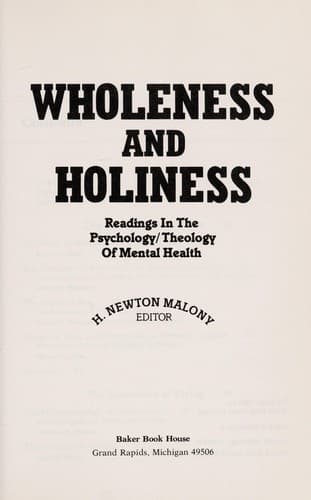 Tapa de Wholeness and holiness