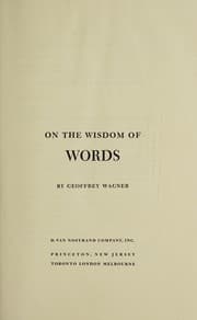 Tapa de On the wisdom of words