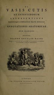 Tapa de De vasis cutis et intestinorum absorbentibus plexibusque lymphaticis pelvis humanae annotationes anatomicae