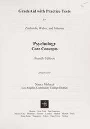 Tapa de Grade aid with practice tests for Zimbardo, Weber, and Johnson Psychology
