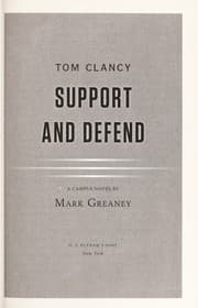 Tapa de Tom Clancy Support and Defend