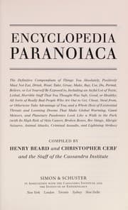 Tapa de Encyclopedia paranoiaca