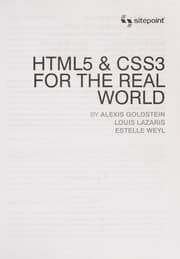 Tapa de HTML5 and CSS3 for the Real World