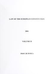Tapa de Law of the European constitution