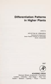 Tapa de Differentiation patterns in higher plants