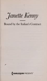 Tapa de Bound by the Italian's Contract