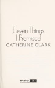 Tapa de Eleven things I promised