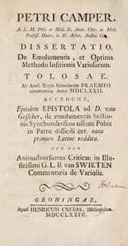Tapa de Dissertatio. De emolumentis, et optima methodo insitionis variolarum