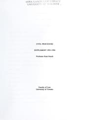 Tapa de Civil procedure