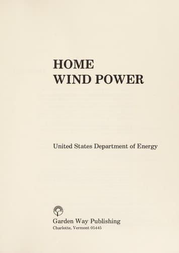 Tapa de Home wind power