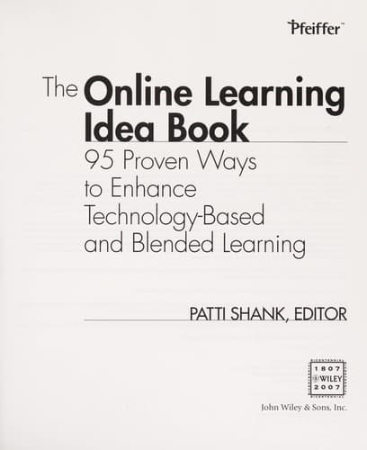 Tapa de The online learning idea book