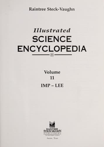 Tapa de Raintree Steck-Vaughn illustrated science encyclopedia