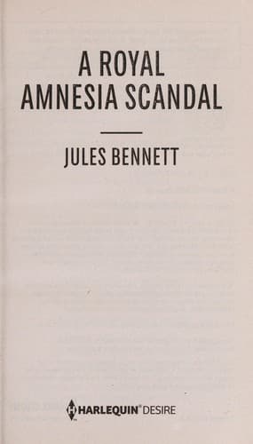 Tapa de A royal amnesia scandal