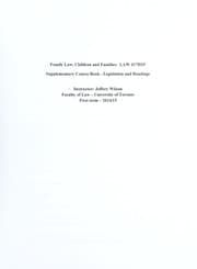 Tapa de Family law, children and families (LAW 417H1F)