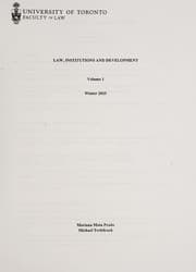 Tapa de Law, institutions and development
