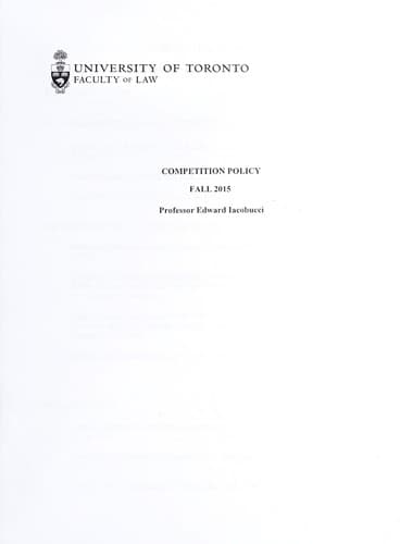Tapa de Competition policy