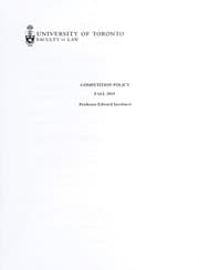 Tapa de Competition policy
