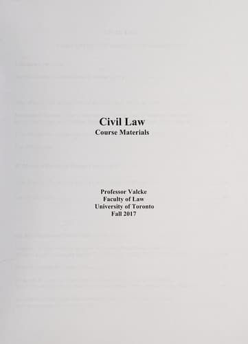Tapa de Civil law