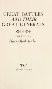 Tapa de Great battles and their great generals