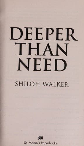Tapa de Deeper Than Need