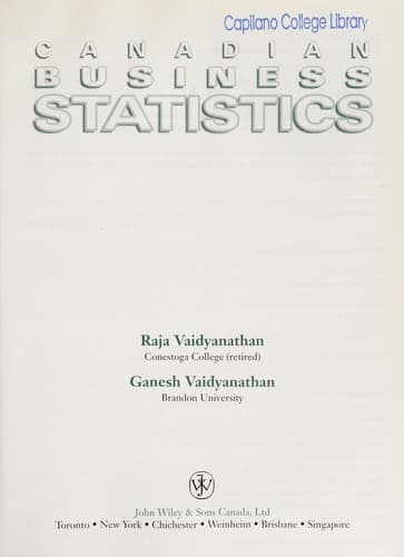 Tapa de Canadian business statistics