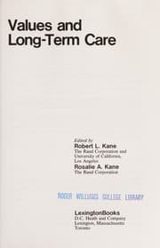 Tapa de Values and long-term care