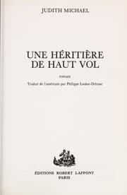 Tapa de Une héritière de haut vol