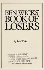 Tapa de Ben Wicks' book of losers