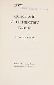 Tapa de Currents in contemporary drama