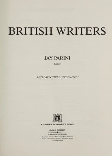 Tapa de British writers